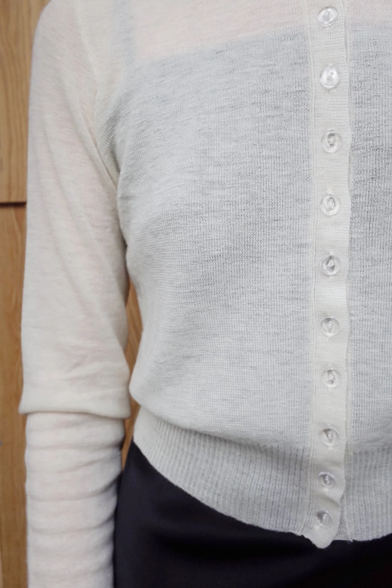 CASHMERE CARDIGAN　IVORY