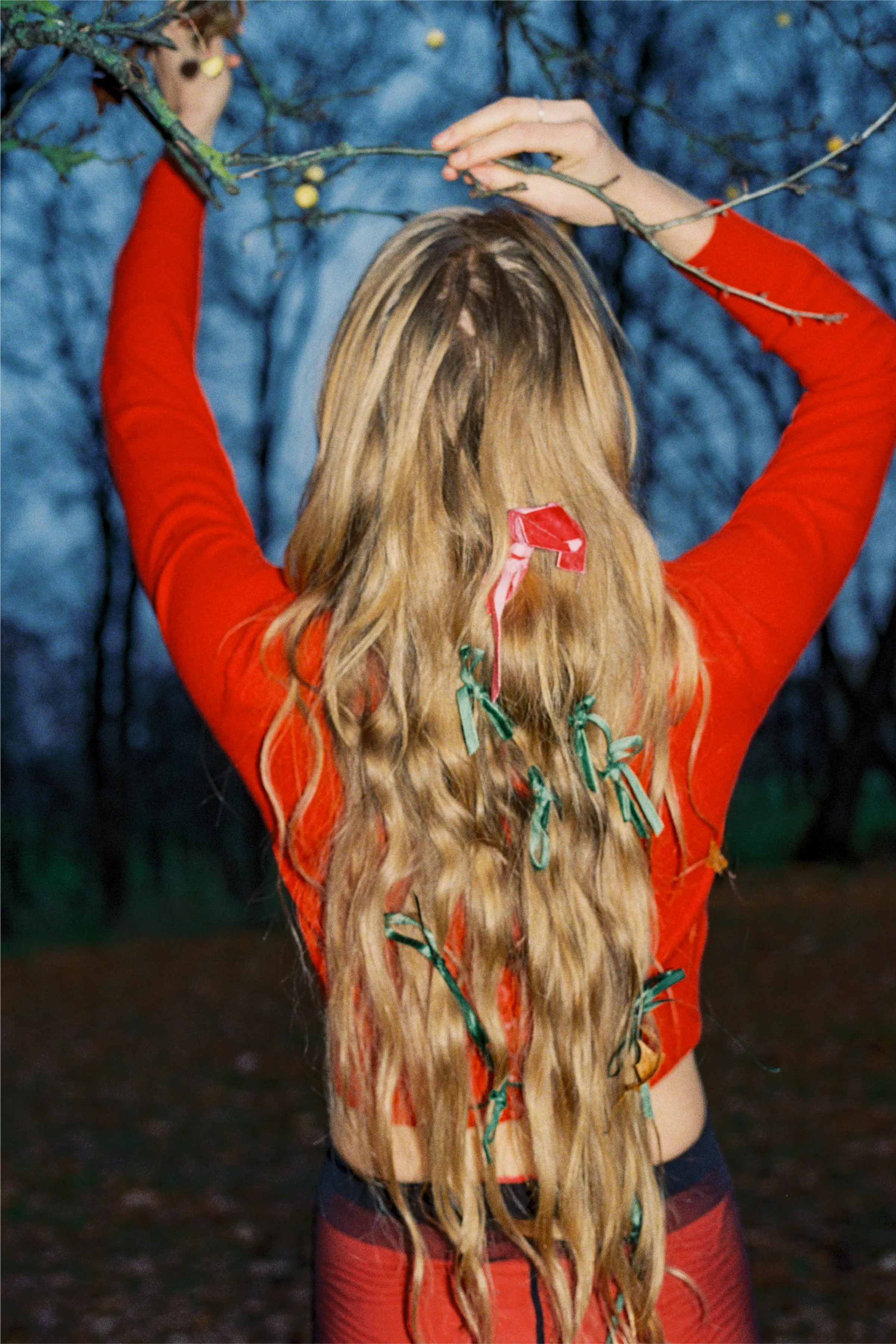 CASHMERE CARDIGAN　RED