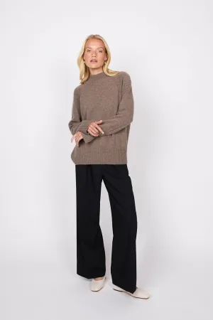 Cashmere Funnel Neck - Hazelnut