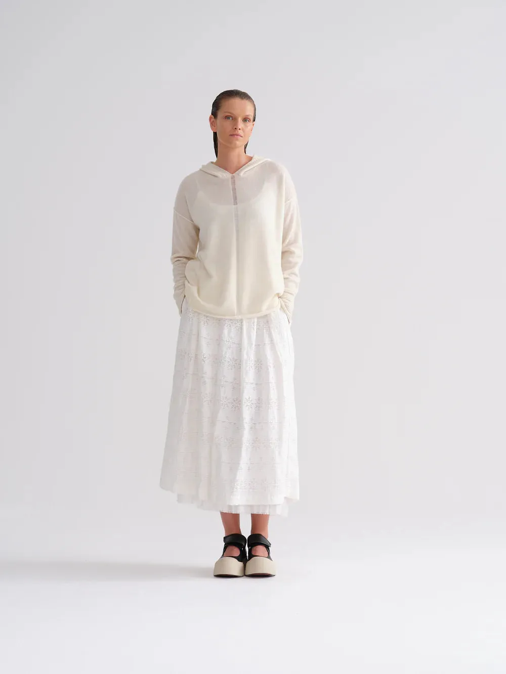 Cashmere Hoodie - Natural