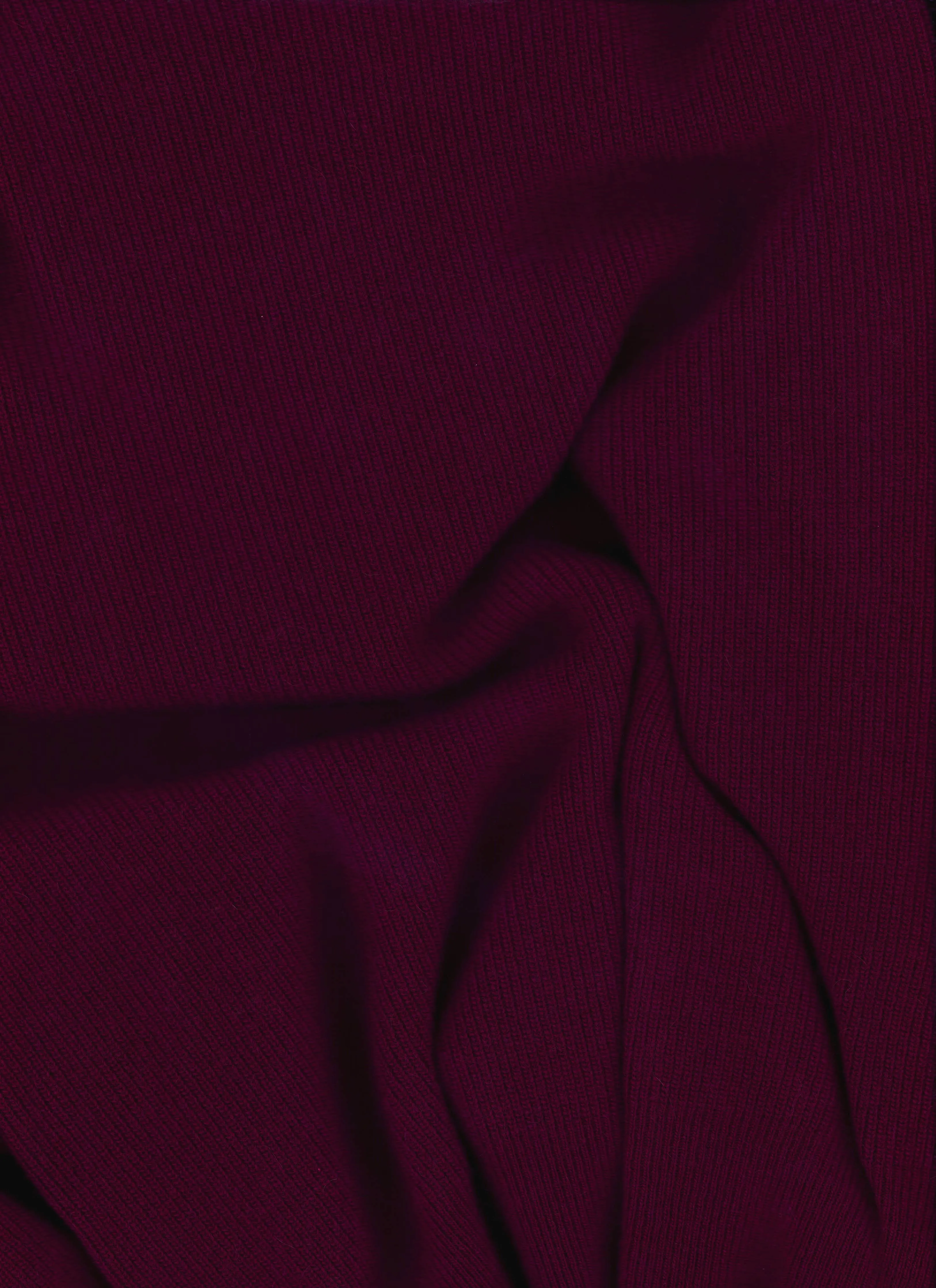 Cashmere Mix Wide Neck Cable Sweater (3D-Knit)