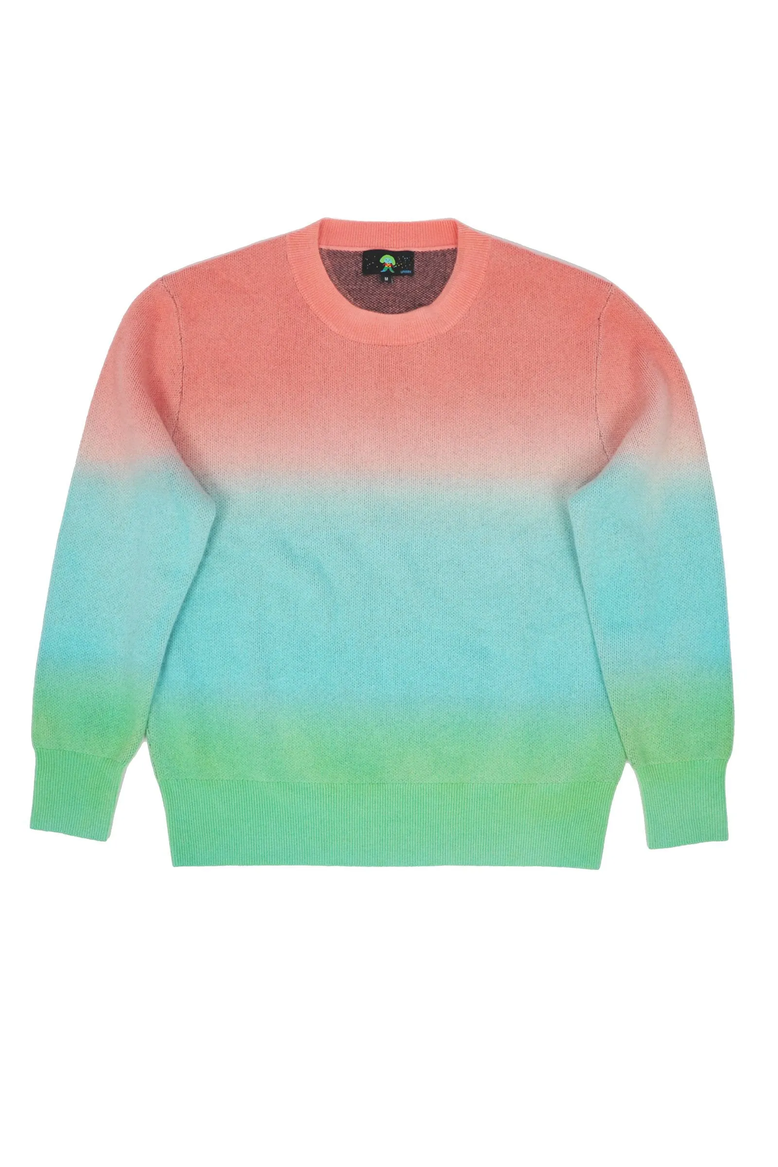 Cashmere Ombre Crewneck Think Sweater