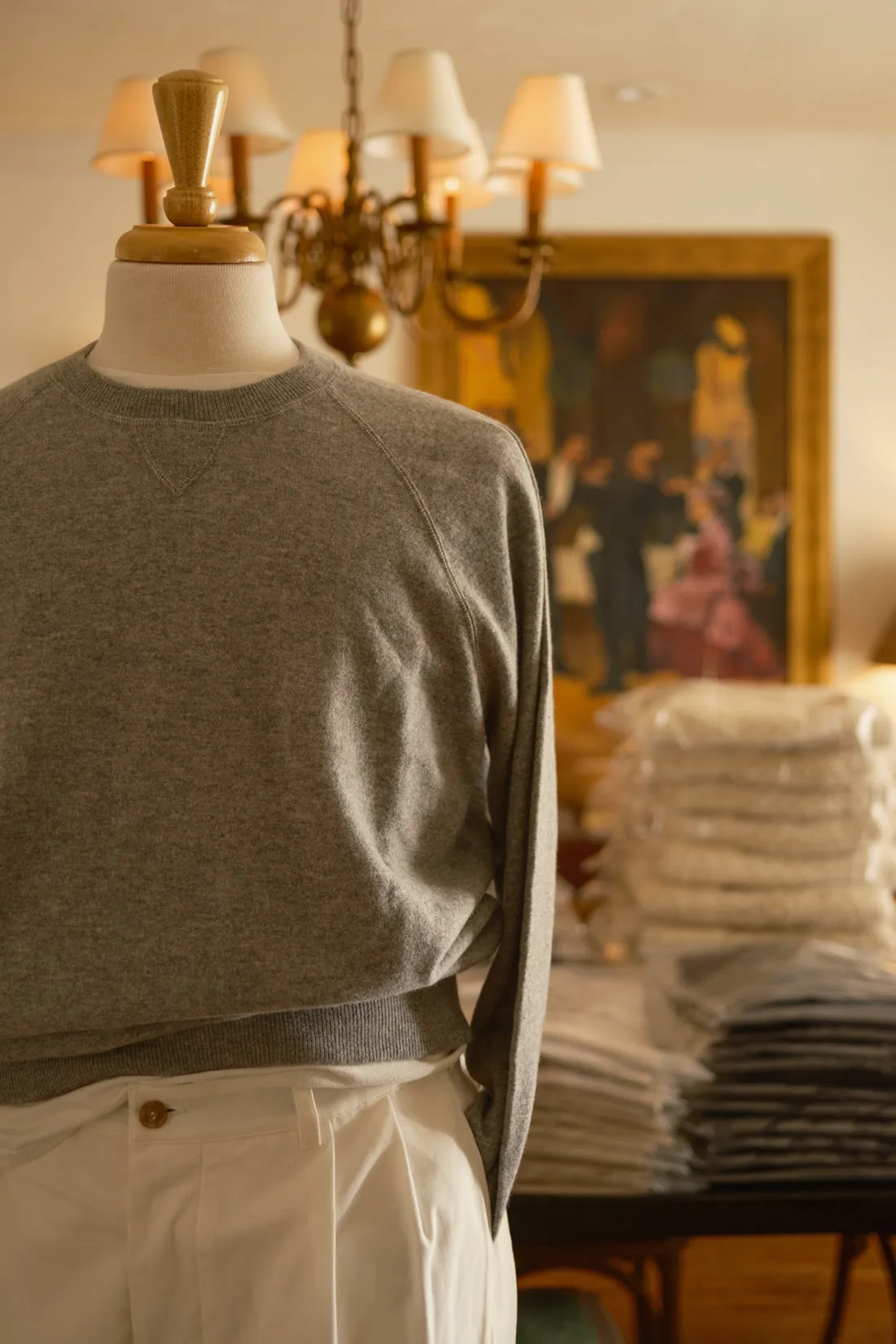 Cashmere Raglan Crewneck
