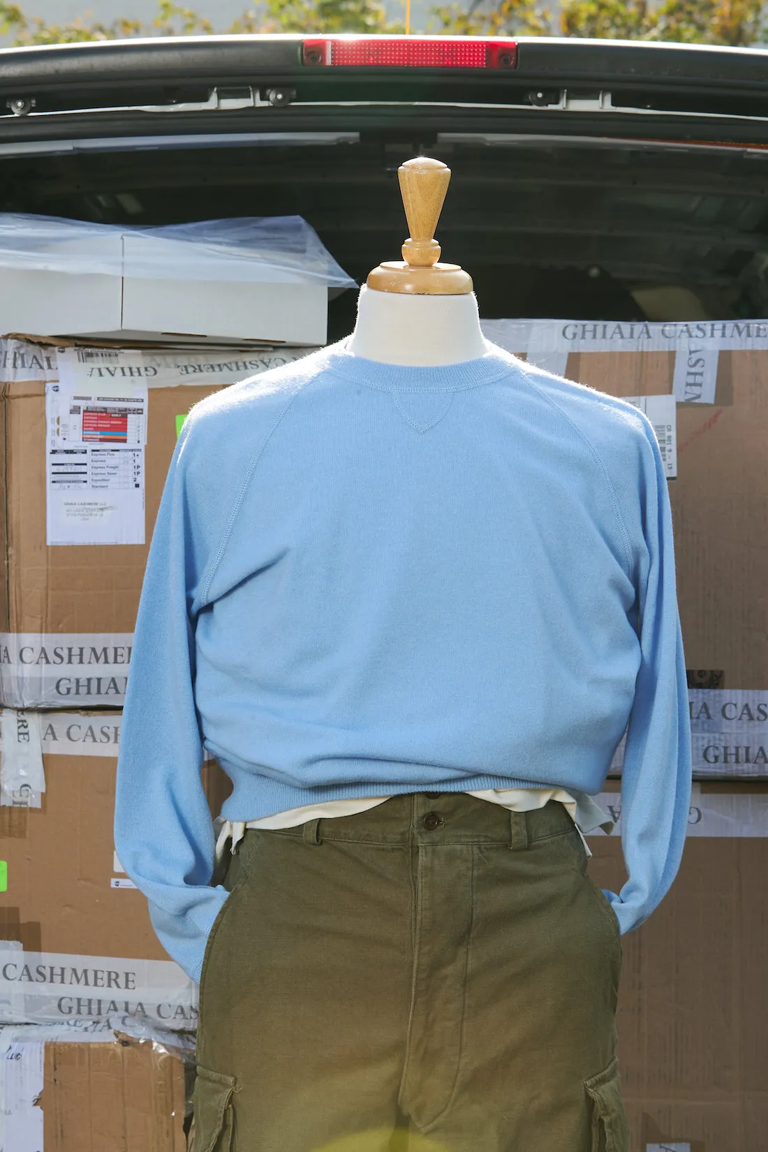 Cashmere Raglan Crewneck
