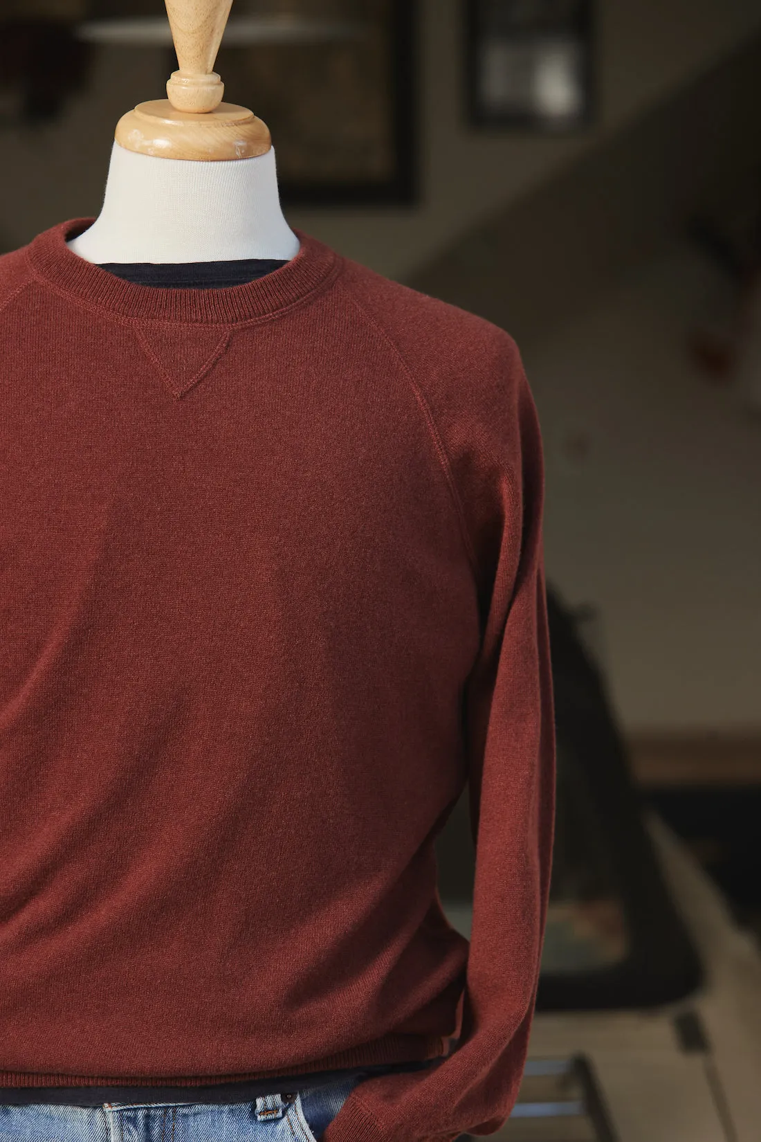 Cashmere Raglan Crewneck