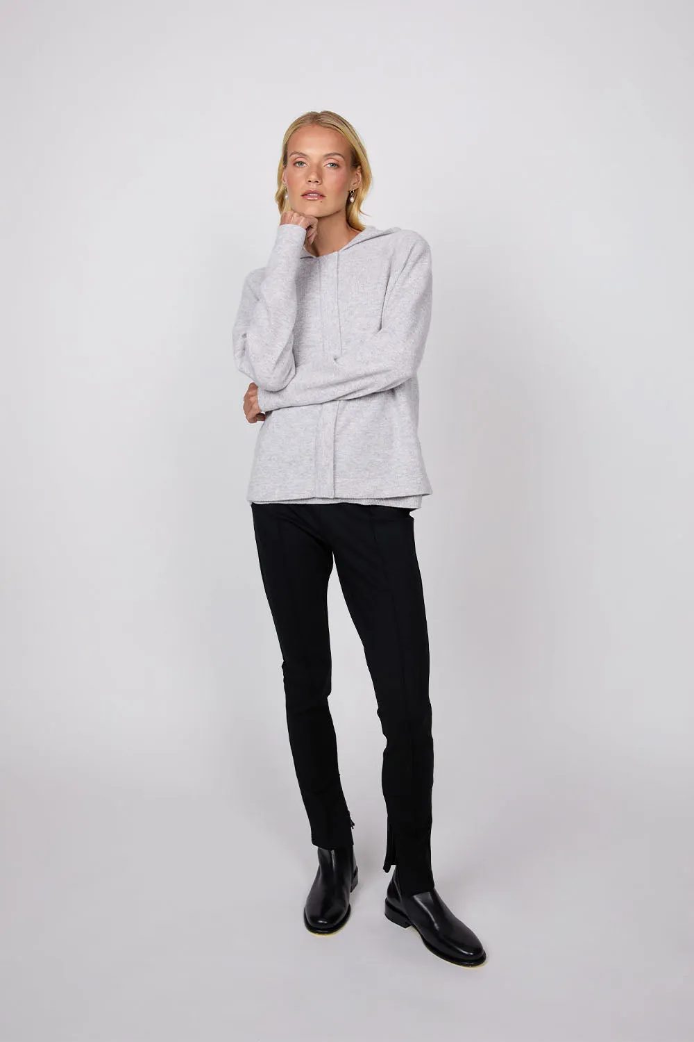 Cashmere Zip Hoodie - Fog