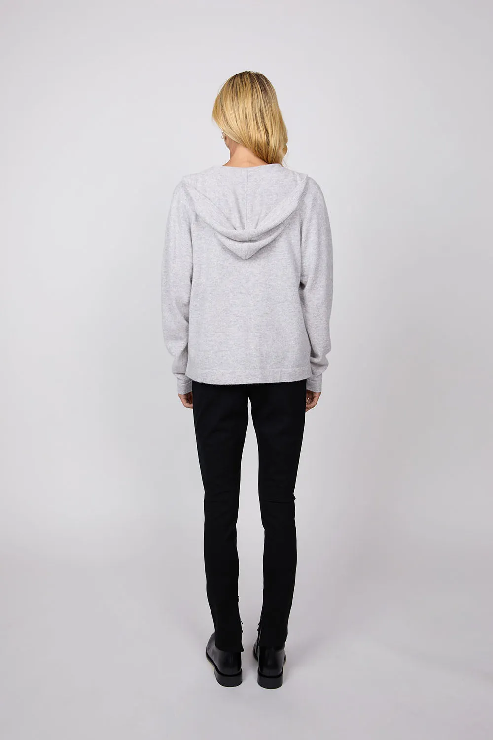 Cashmere Zip Hoodie - Fog