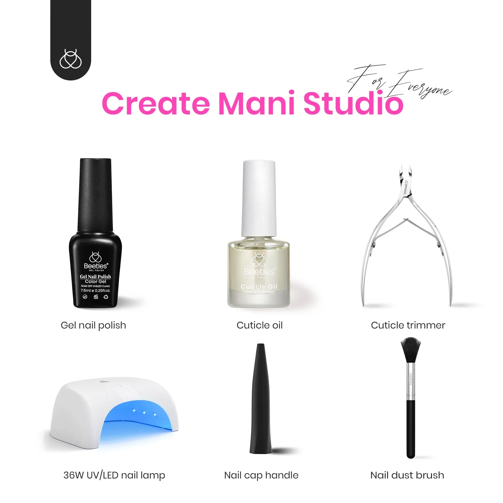 Charming Diva Manicure Kit: Nail Art Gels, Tools, Accessories and Care Essentials
