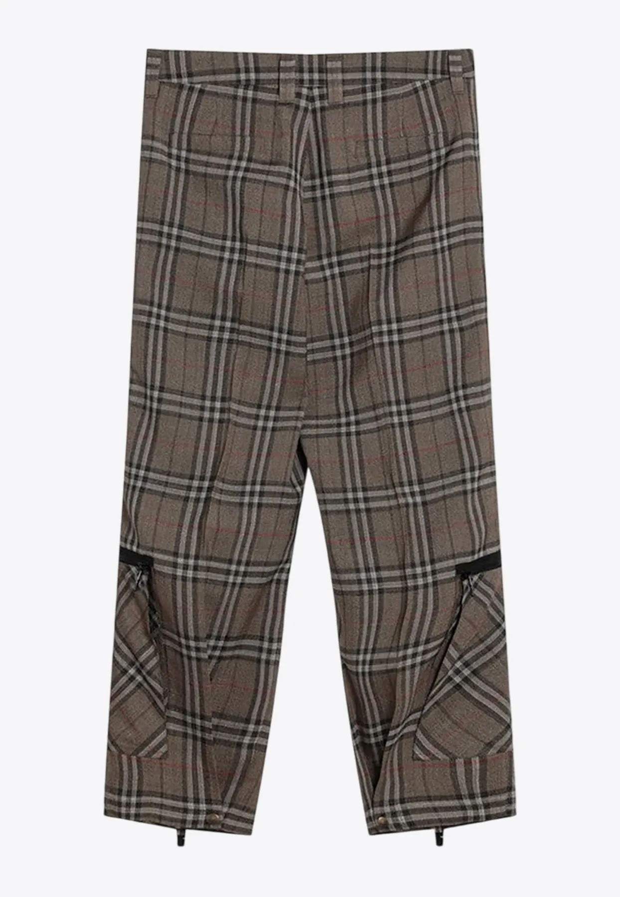 Checked Cargo Pants