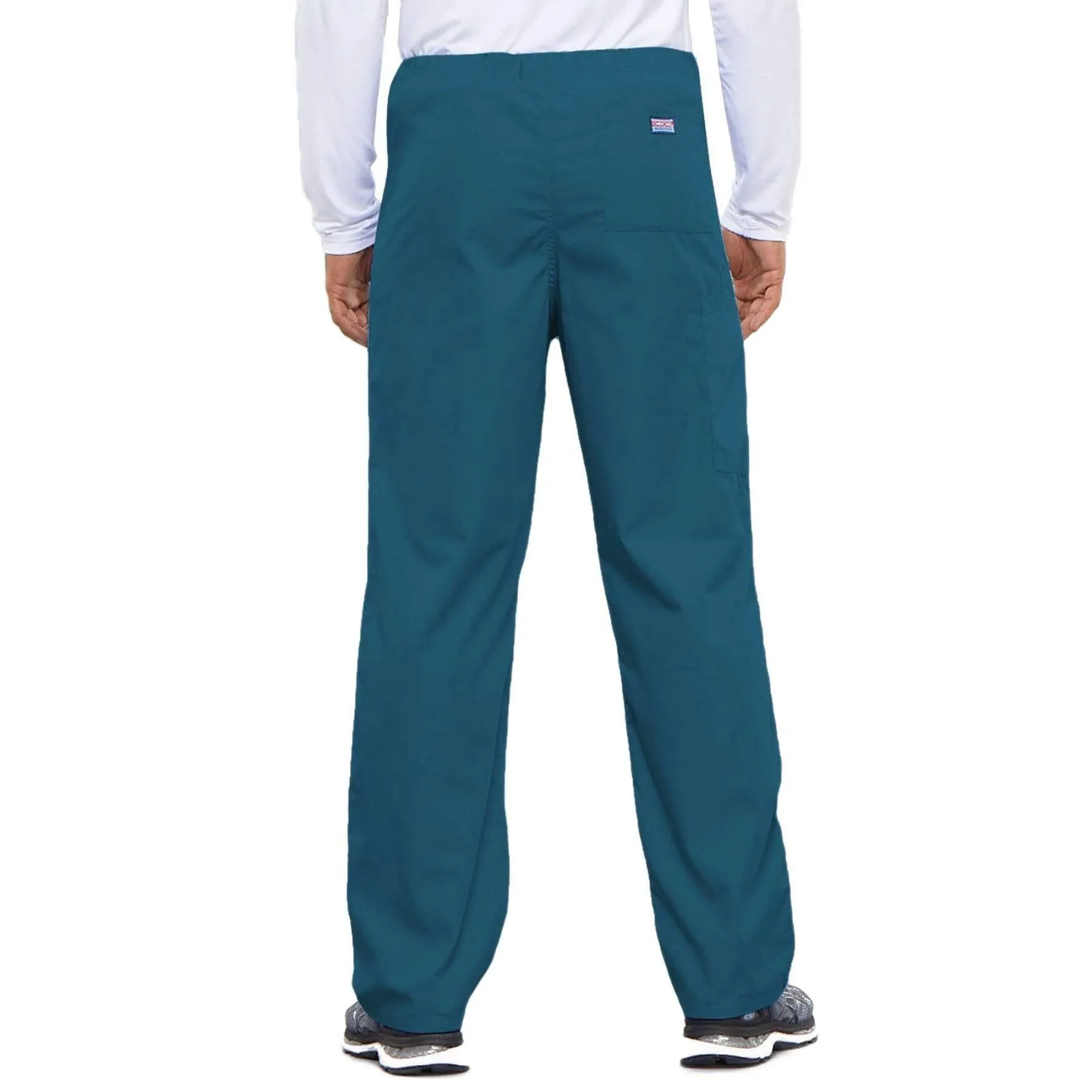 Cherokee Workwear 4100 Scrubs Pants Unisex Drawstring Cargo Caribbean Blue