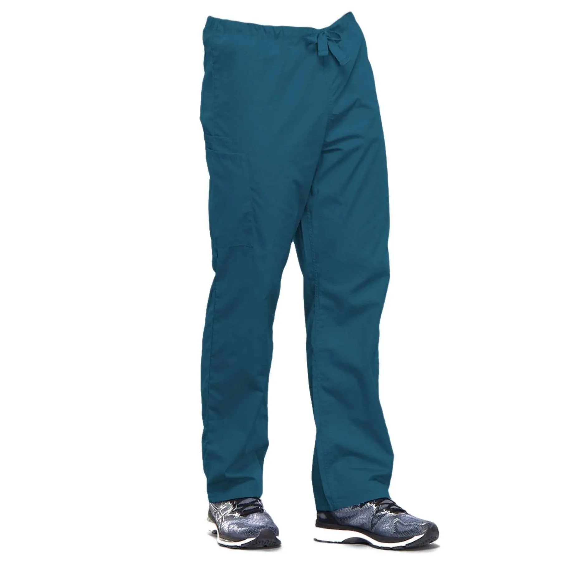 Cherokee Workwear 4100 Scrubs Pants Unisex Drawstring Cargo Caribbean Blue