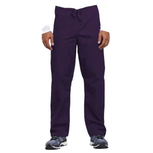 Cherokee Workwear 4100 Scrubs Pants Unisex Drawstring Cargo Eggplant