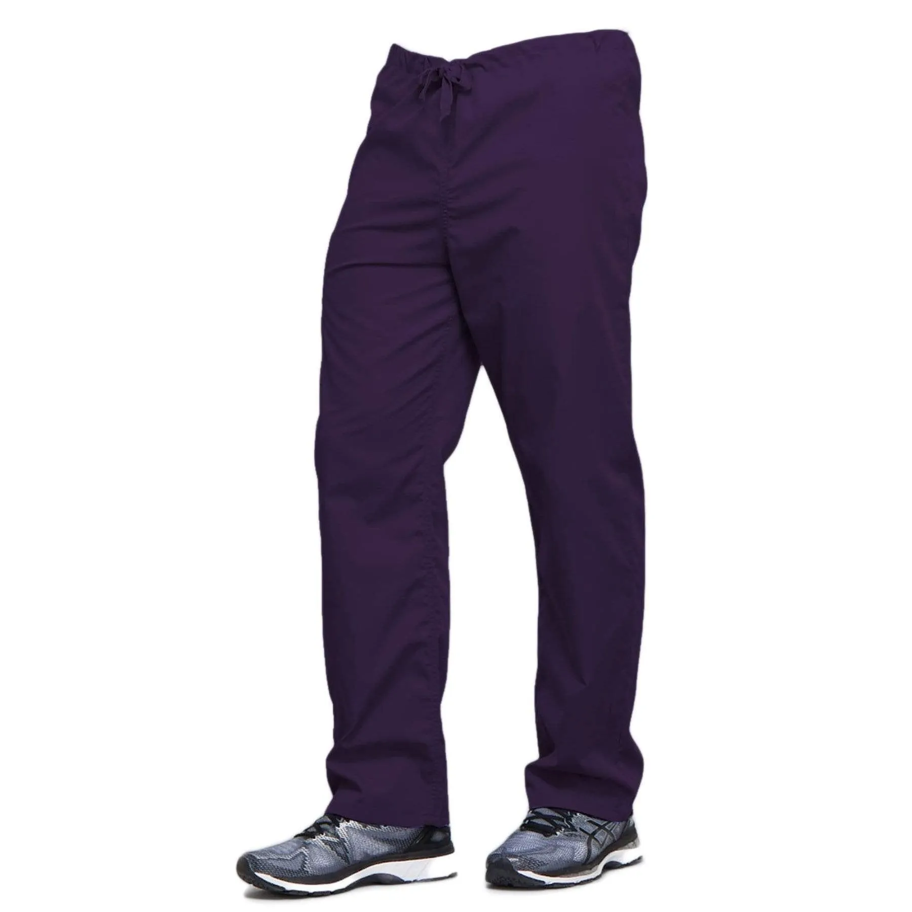 Cherokee Workwear 4100 Scrubs Pants Unisex Drawstring Cargo Eggplant