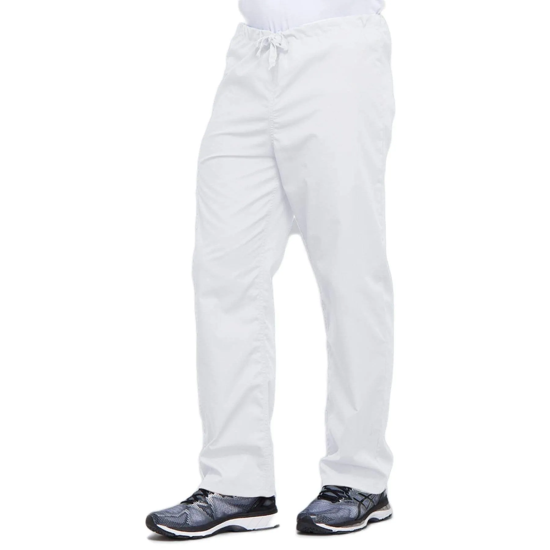 Cherokee Workwear 4100 Scrubs Pants Unisex Drawstring Cargo White