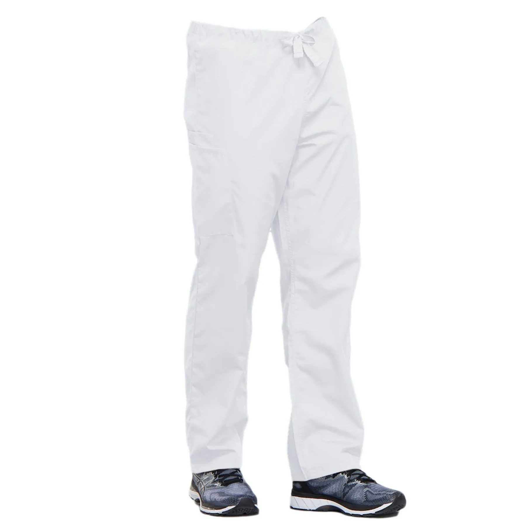 Cherokee Workwear 4100 Scrubs Pants Unisex Drawstring Cargo White