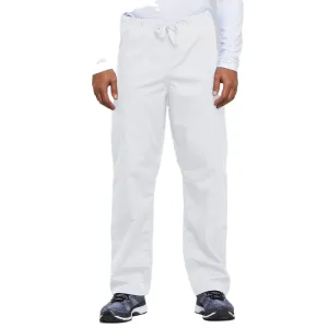 Cherokee Workwear 4100 Scrubs Pants Unisex Drawstring Cargo White