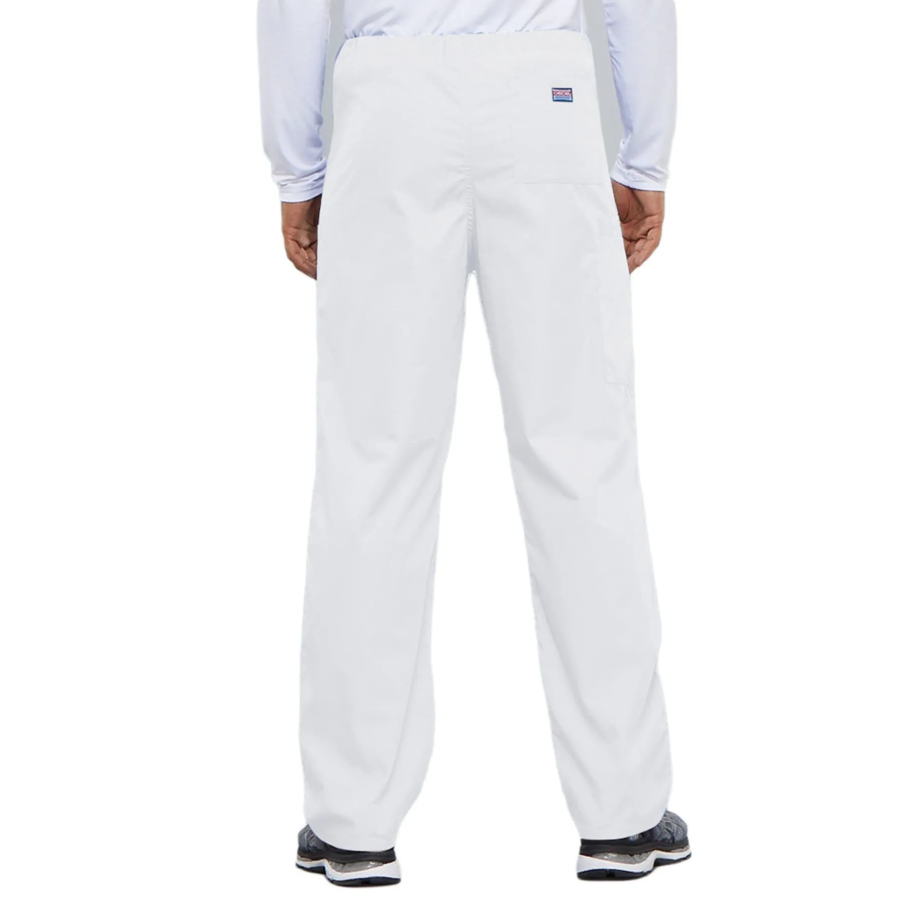 Cherokee Workwear 4100 Scrubs Pants Unisex Drawstring Cargo White