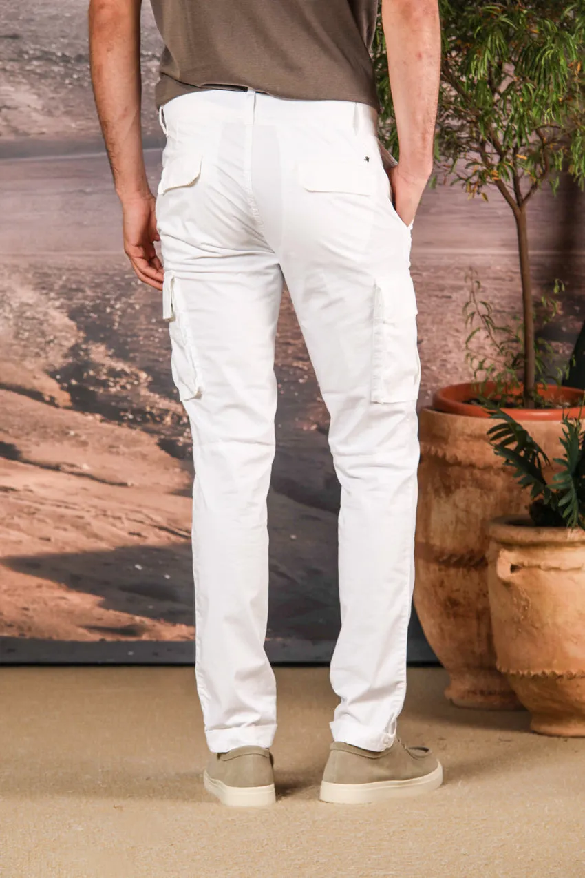 Chile men's Cargo pants in stretch pima cotton Regular Fit