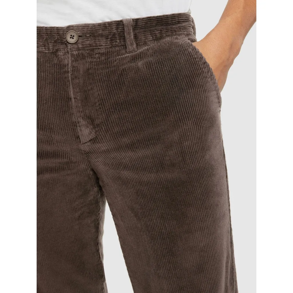 CHUCK regular 8-wales corduroy chino pants in demitasse