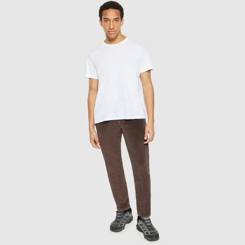CHUCK regular 8-wales corduroy chino pants in demitasse