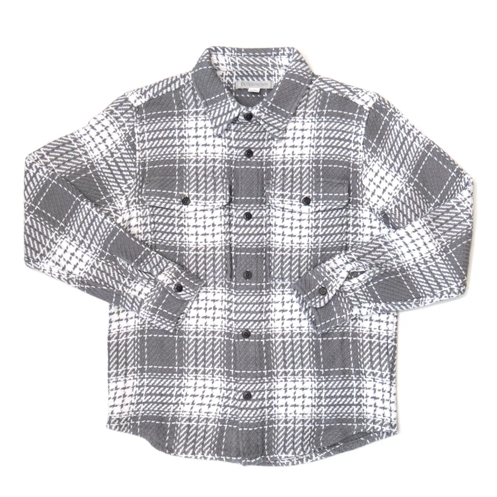Cloud Weave Shirt | Tarmac Grey Bigbury Island