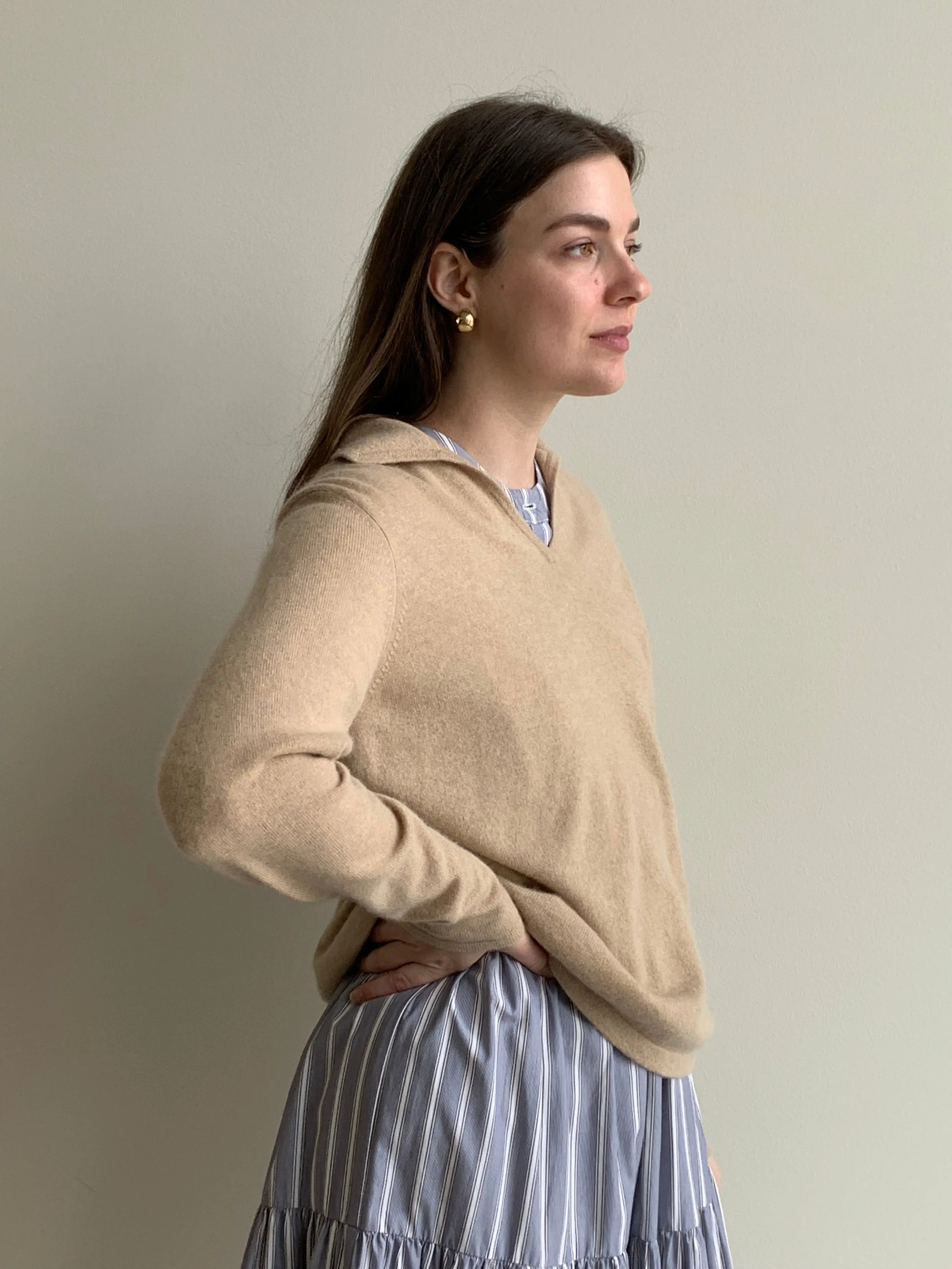 collared cashmere sweater