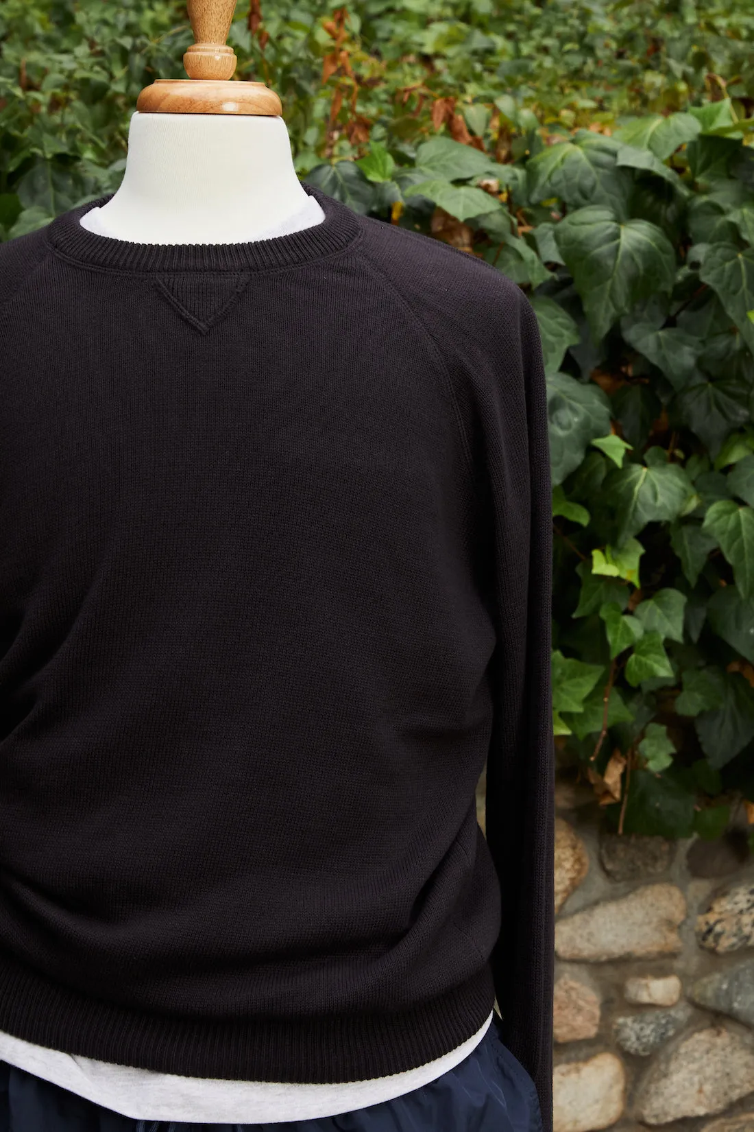 Cotton Raglan Crewneck