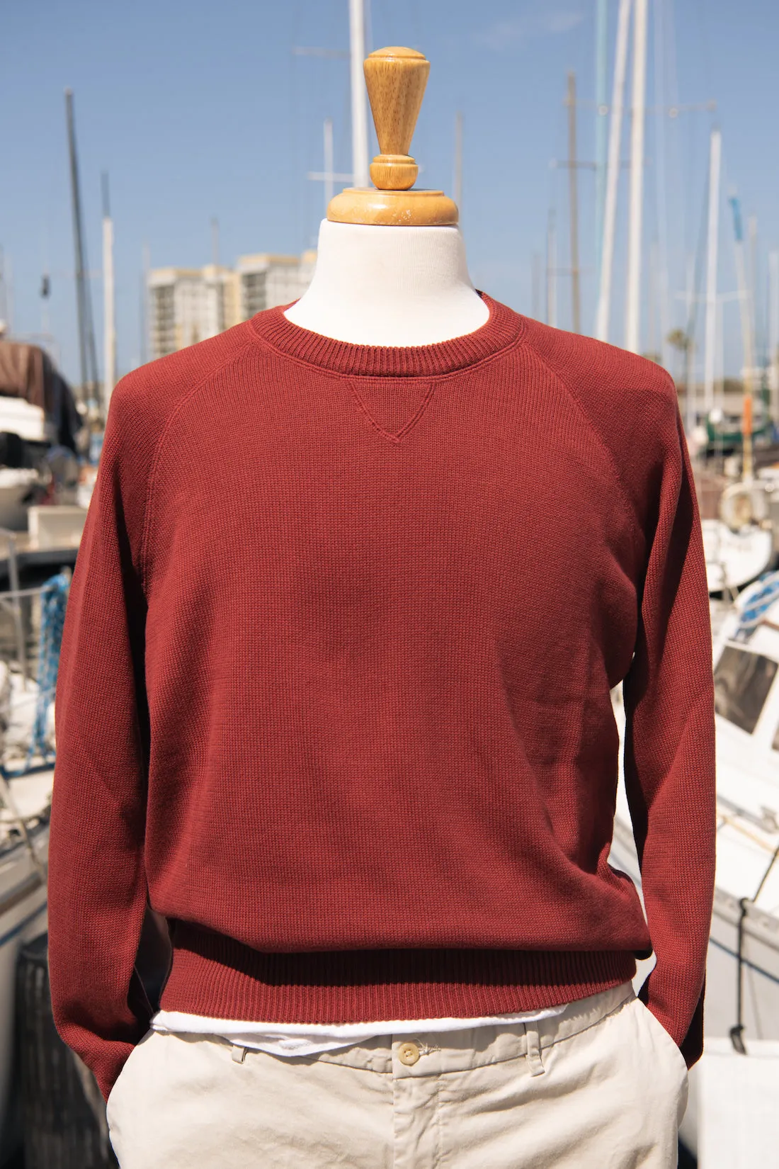 Cotton Raglan Crewneck