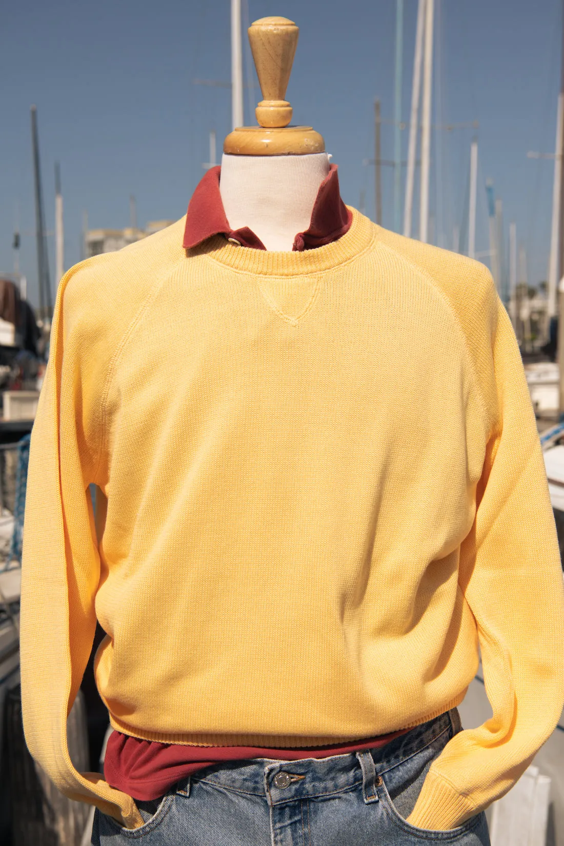 Cotton Raglan Crewneck
