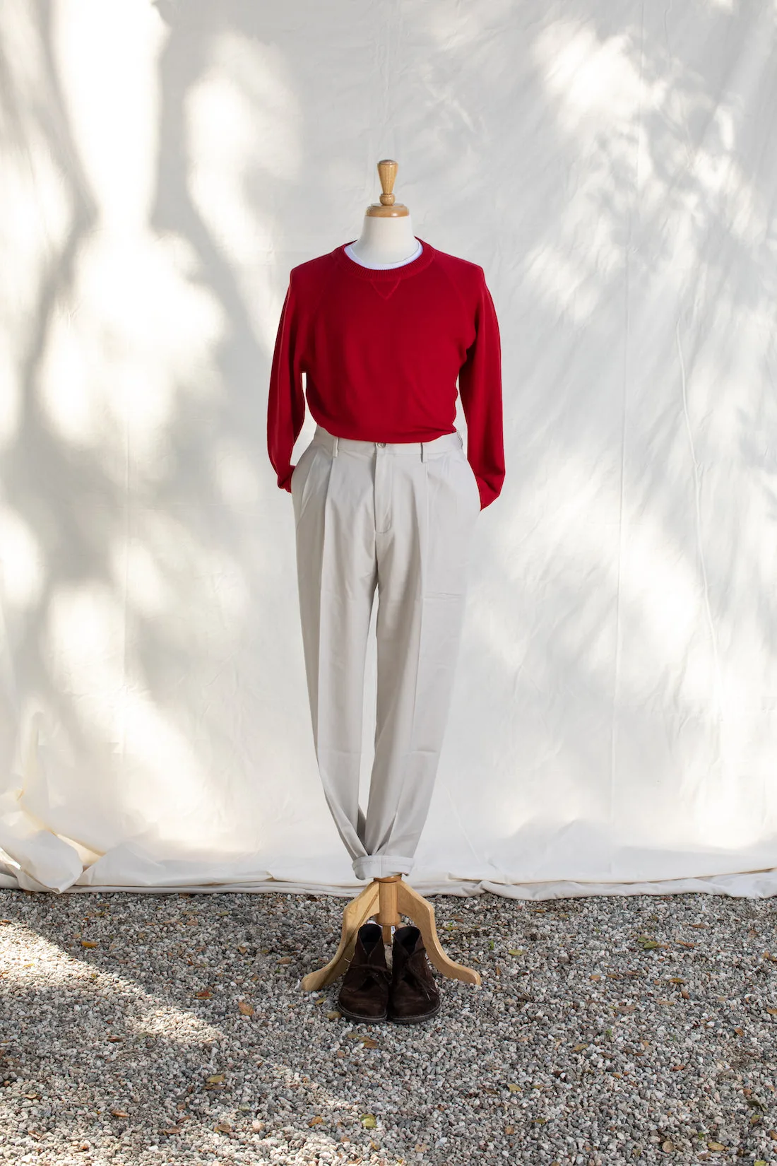 Cotton Raglan Crewneck