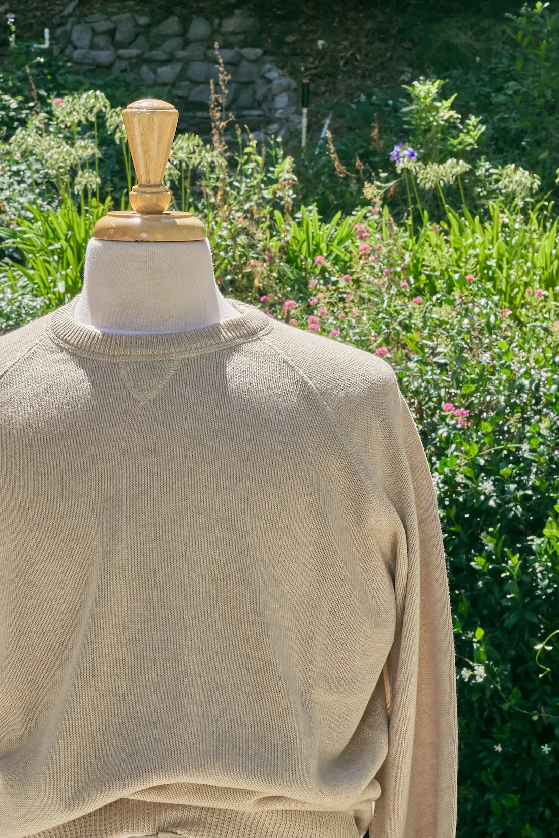 Cotton Raglan Crewneck