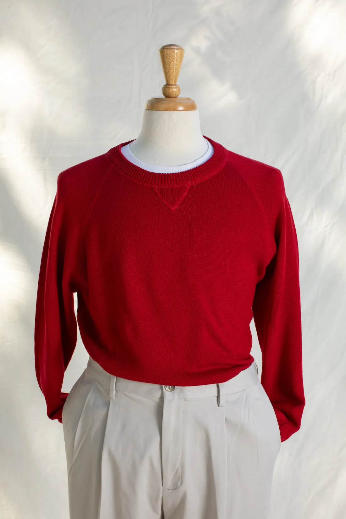 Cotton Raglan Crewneck