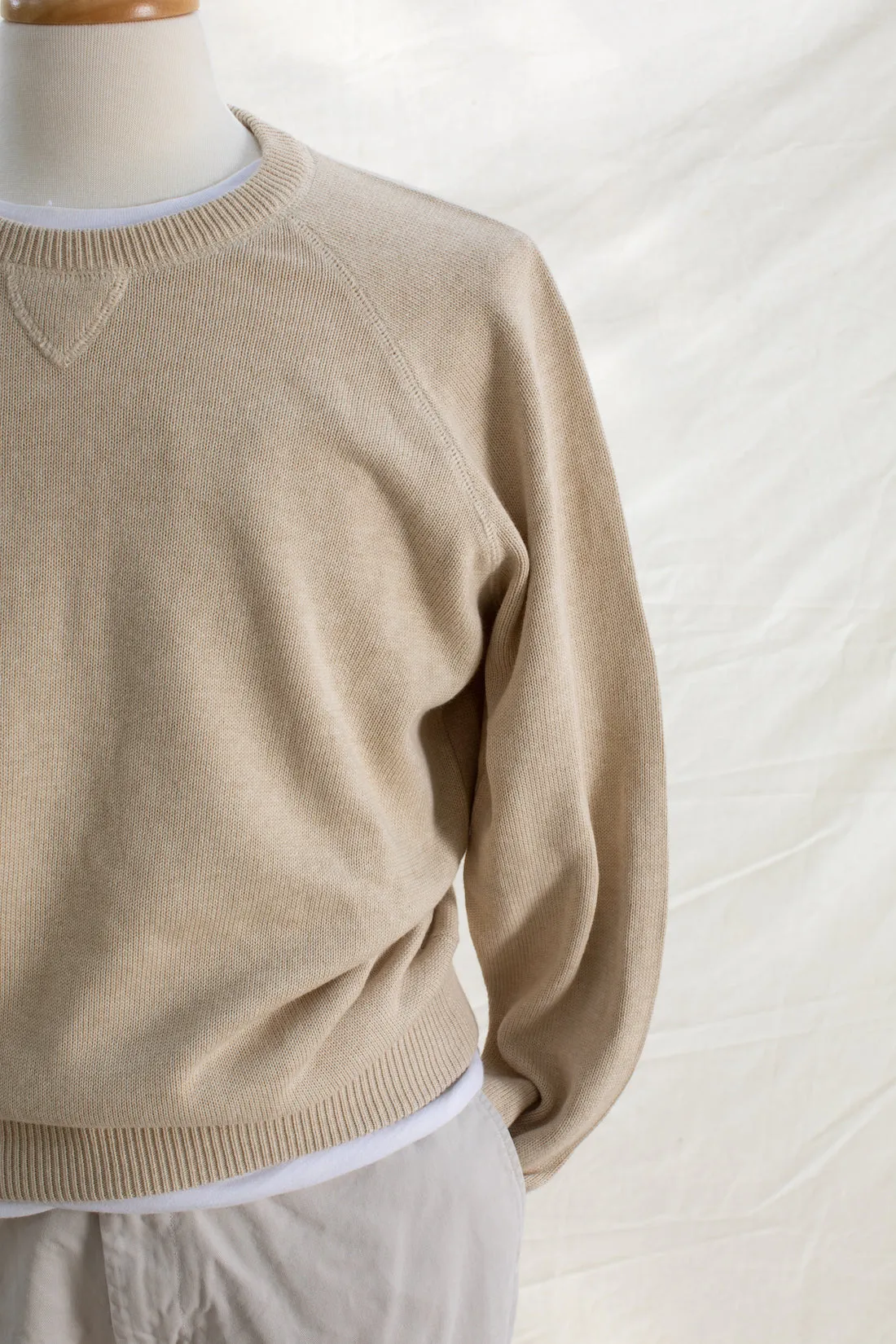 Cotton Raglan Crewneck