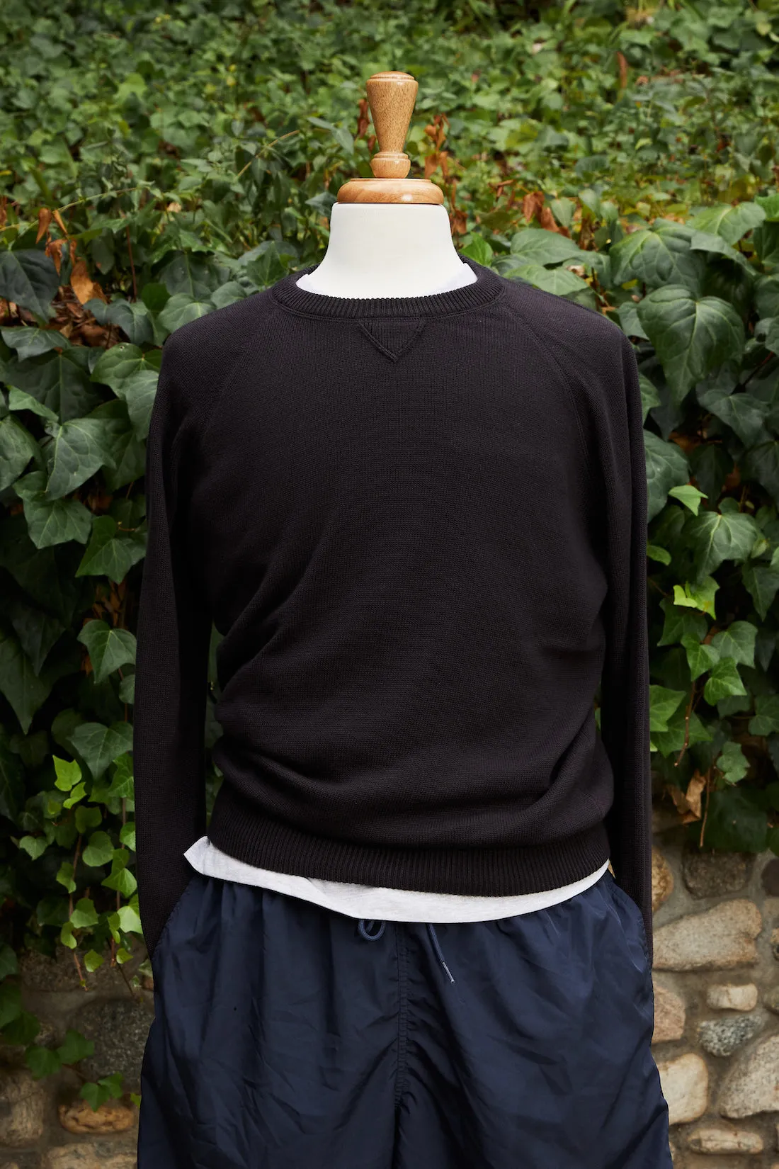 Cotton Raglan Crewneck