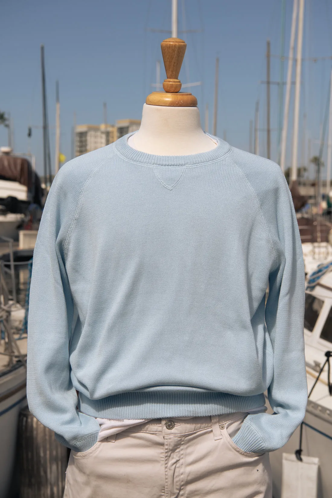 Cotton Raglan Crewneck