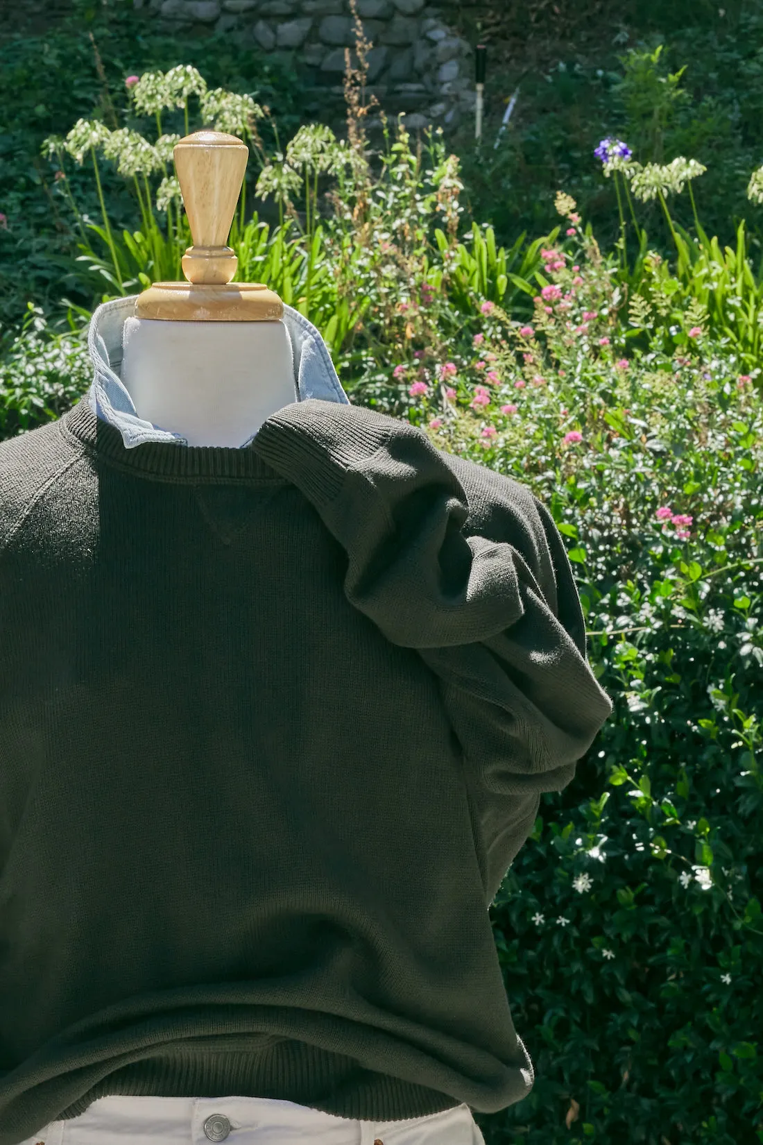 Cotton Raglan Crewneck