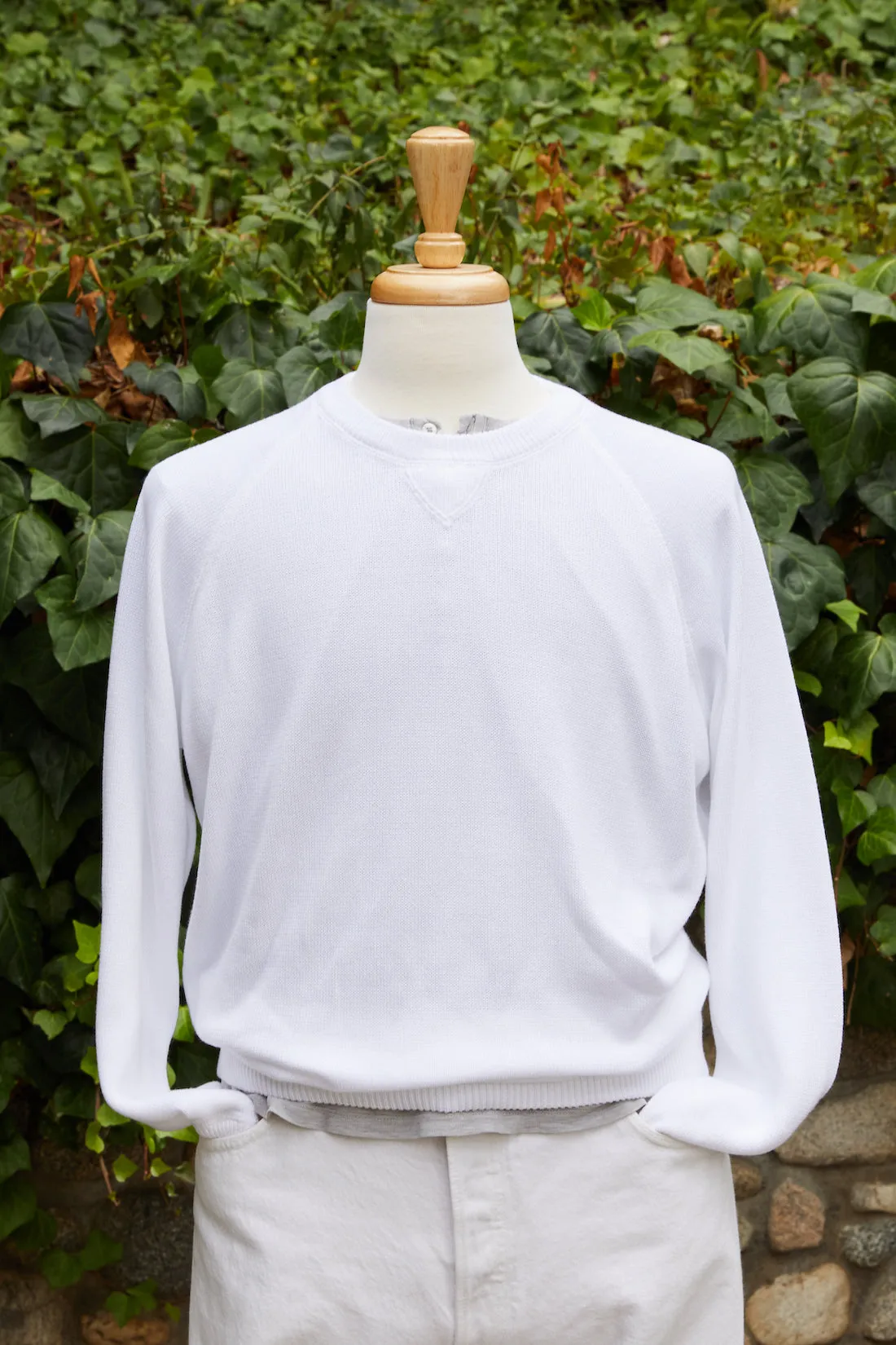 Cotton Raglan Crewneck