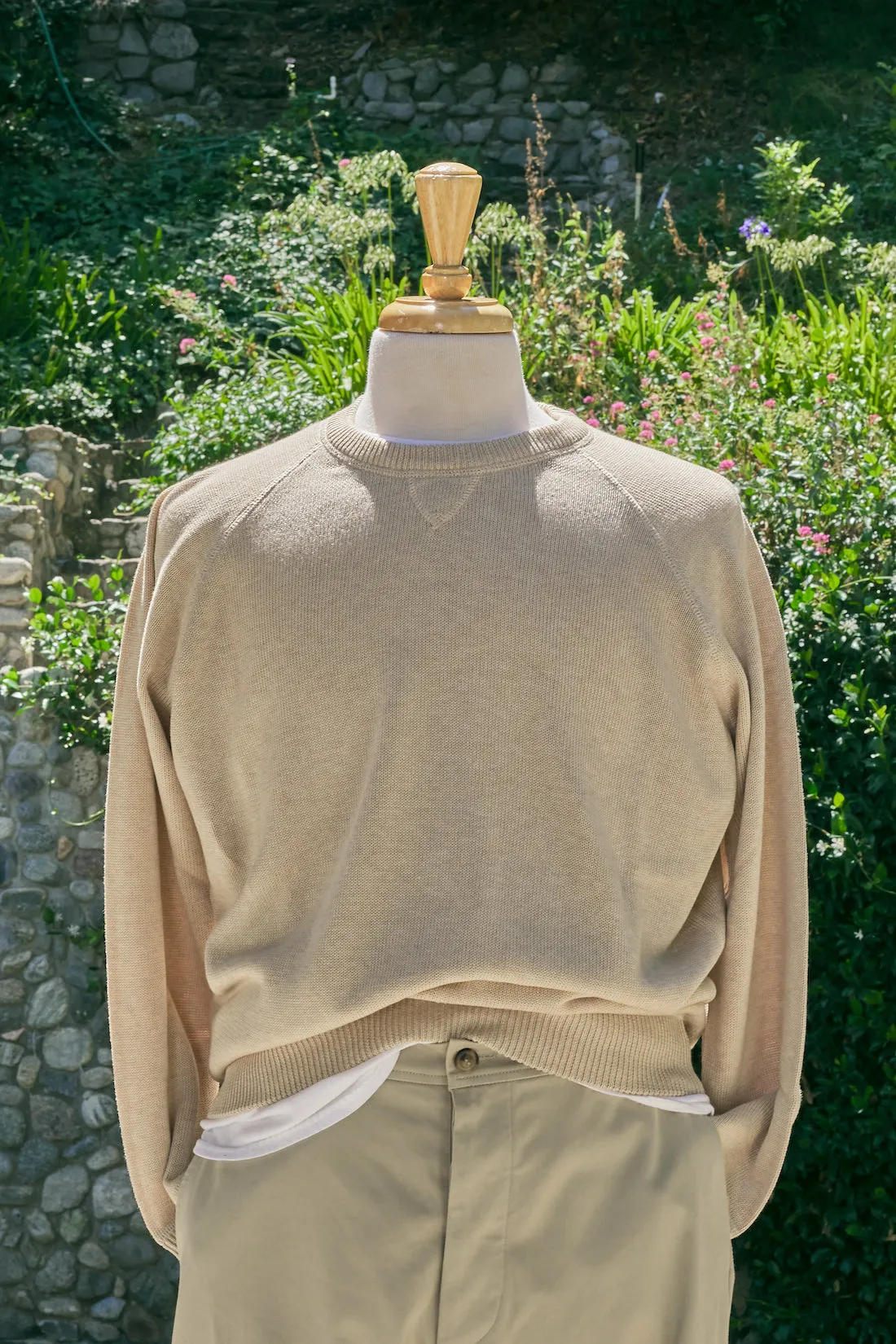 Cotton Raglan Crewneck