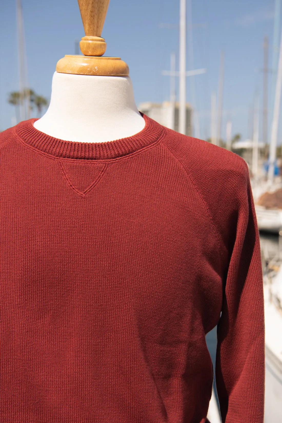 Cotton Raglan Crewneck