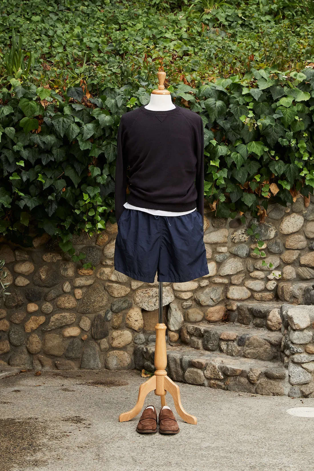 Cotton Raglan Crewneck