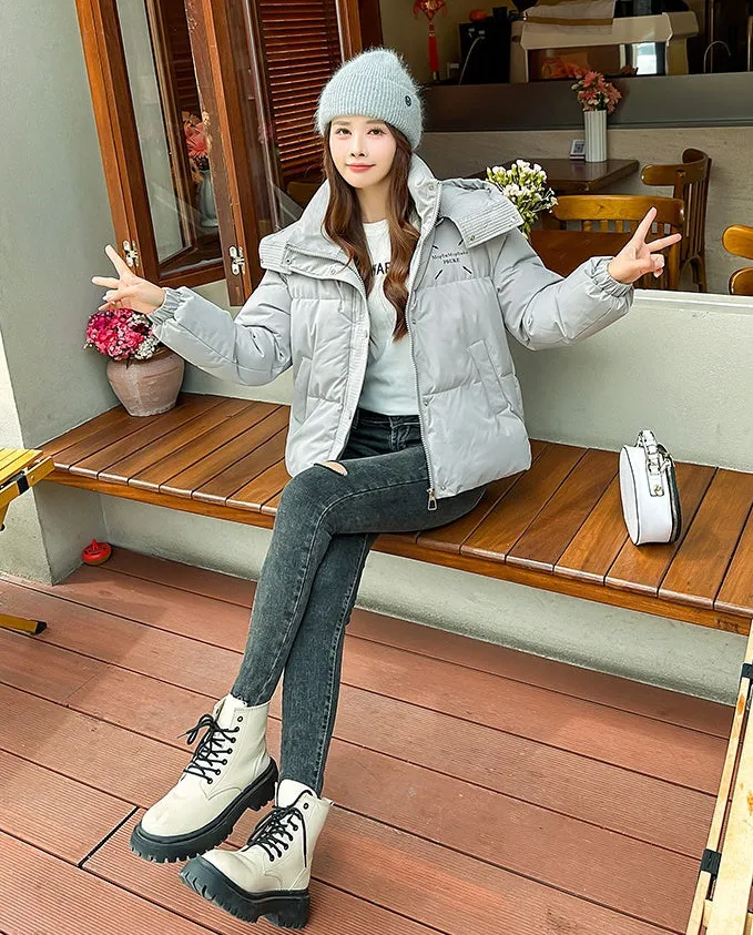 Cozy and Thickened Puffer Jacket for Women Perfect for Cold Weather