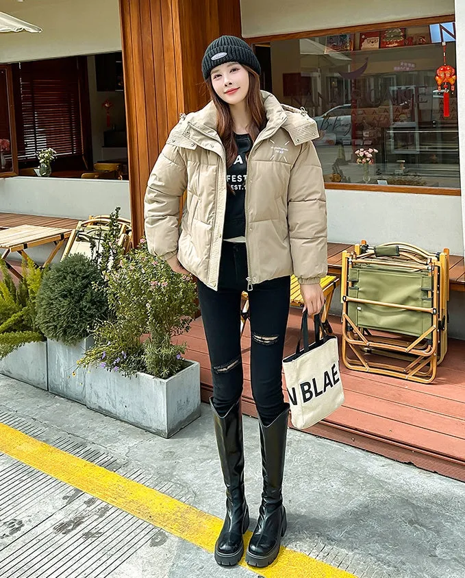 Cozy and Thickened Puffer Jacket for Women Perfect for Cold Weather