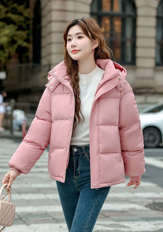 Cozy Boxy Fit Relaxed-Fit Padded Puffer Jacket for Women