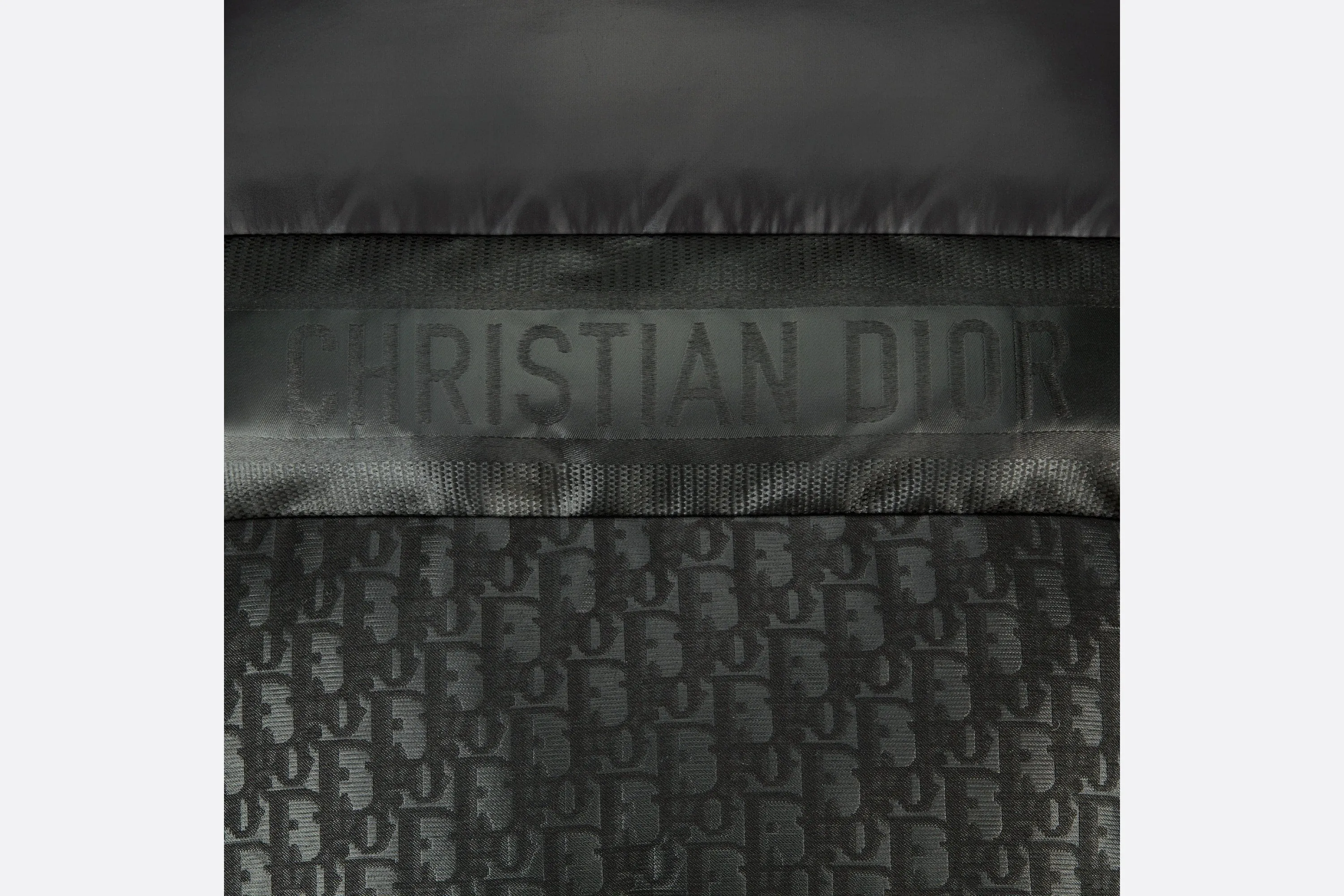 Cropped Puffer Jacket • Black Dior Oblique Lacquered Technical Fabric and Cotton
