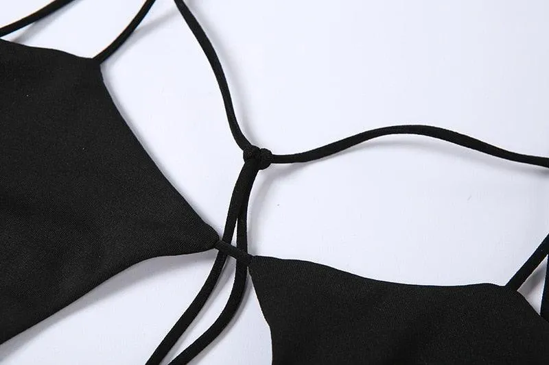 Cut Out Backless Long Dress