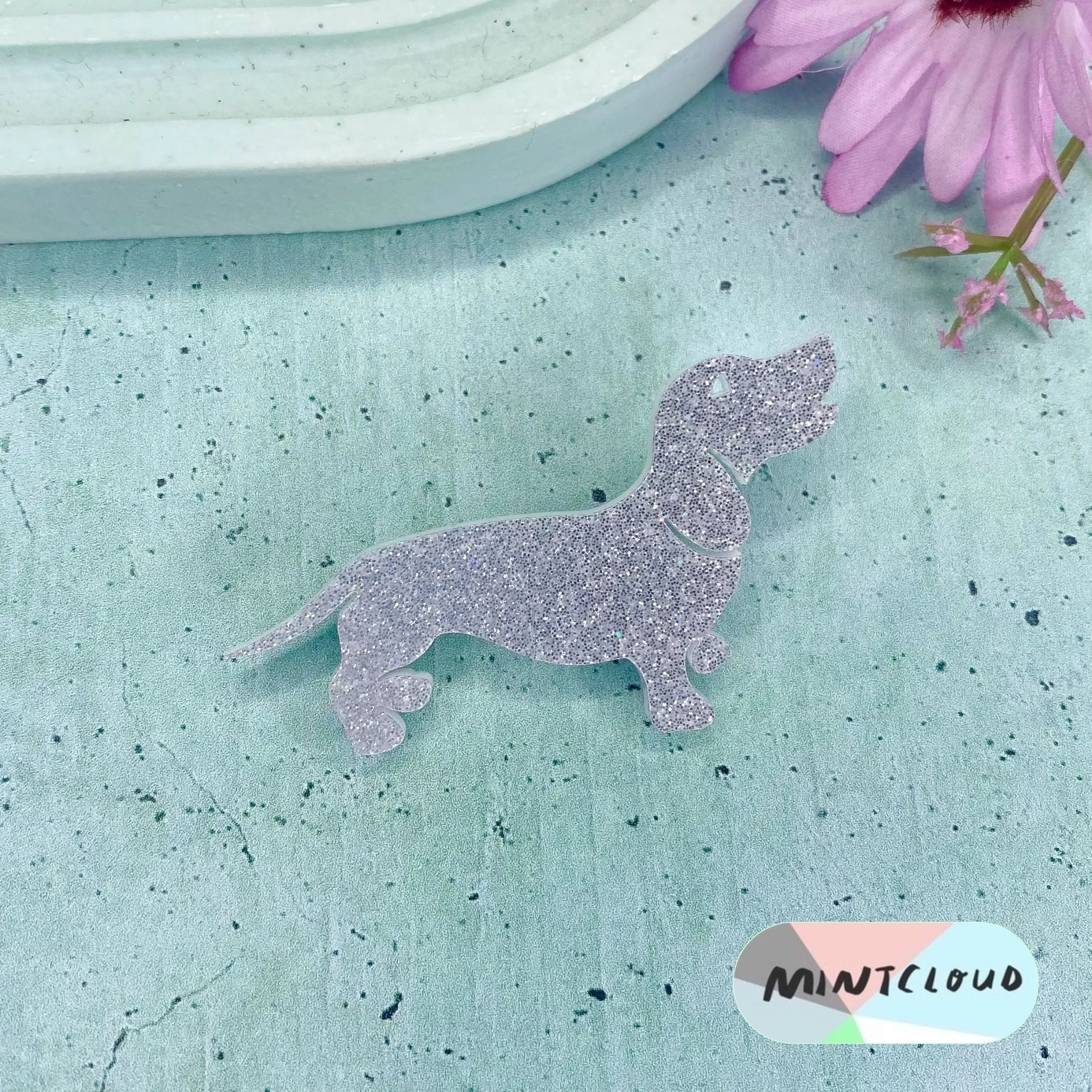 Dachshund Brooch - Various Colours