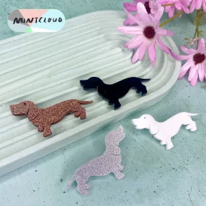Dachshund Brooch - Various Colours