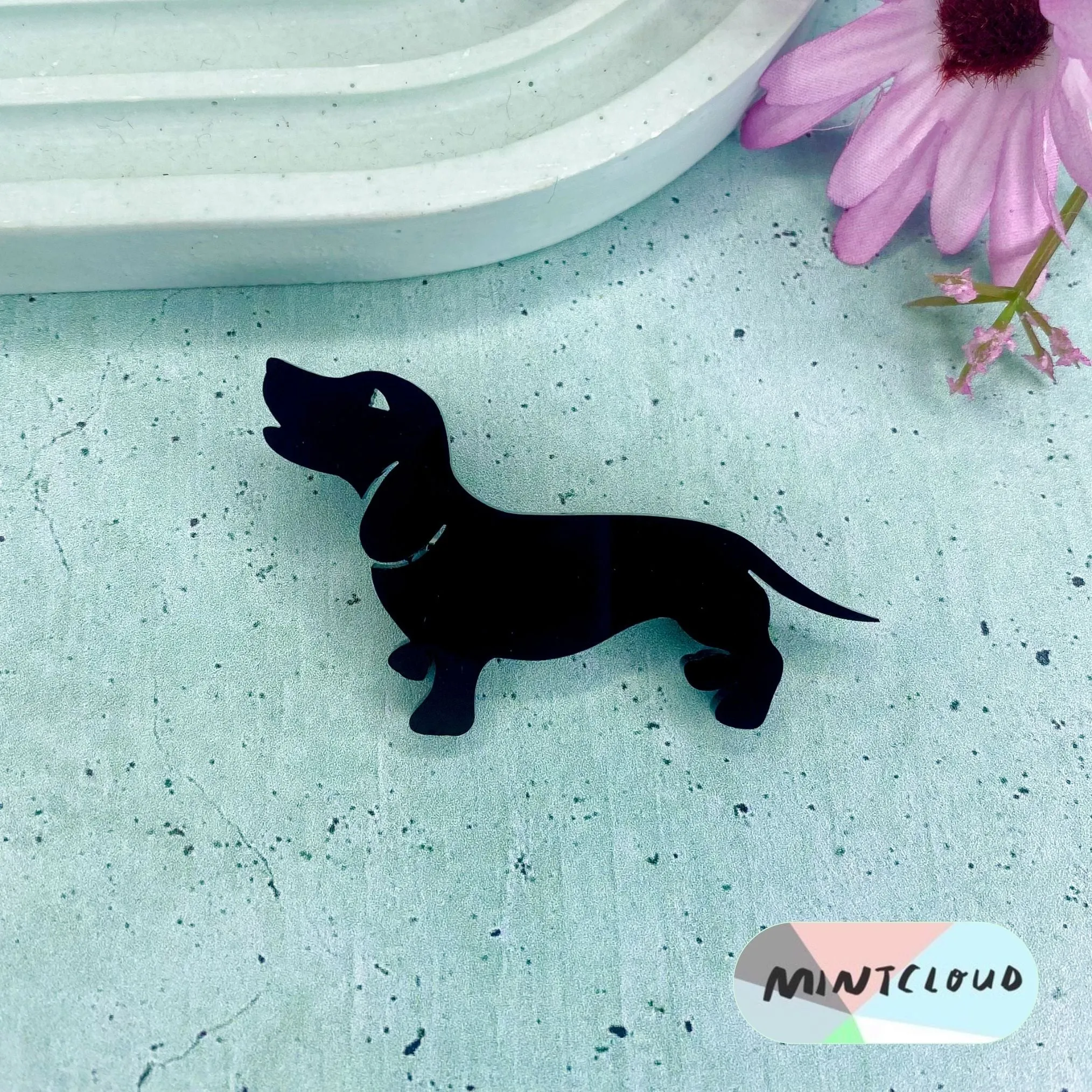 Dachshund Brooch - Various Colours