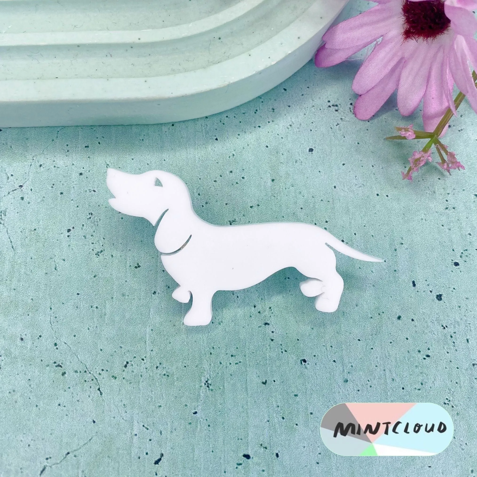 Dachshund Brooch - Various Colours