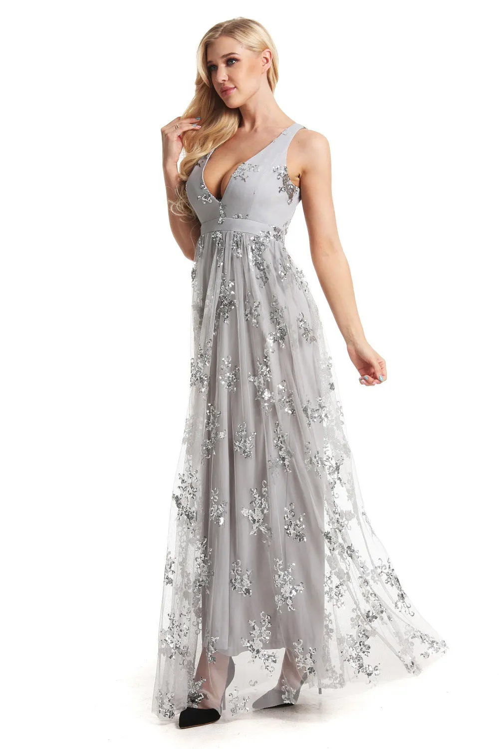 Daisy Pleated Stylish Tulle Formal Dress